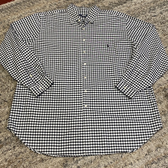 Ralph Lauren Black and White classic fit Casual Button Down Shirt sz 3XLT - Picture 9 of 9